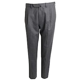 Ermenegildo Zegna-Ermenegildo Zegna Tailored Trousers in Grey Wool-Grey