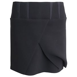 Balenciaga Minirock aus schwarzem Acetat Schwarz