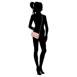 Louis Vuitton-Louis Vuitton Félicie mini pochette bag in pink monogram patent leather-Pink