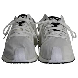 Y3-Adidas Y-3 Raito Racer Low-Top-Sneaker aus weißem Polyester-Weiß