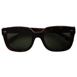 gucci 0912S Rectangular Tortoise Shell Sunglasses in Brown Plastic Brown