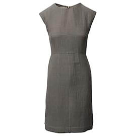 Marni-Marni Sheath Dress in Grey Linen-Grey