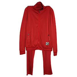 Dolce & Gabbana-Dolce & Gabbana Tracksuit in Red Polyester-Red