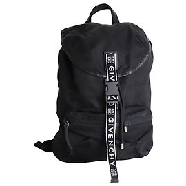 Luz Givenchy 3 Mochila em Nylon Preto Preto