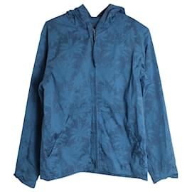 Apc-a.P.C. Bill Printed Hooded Jacket in Blue Cotton-Other