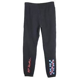 Off White Off-White Kissing Trainingshose aus schwarzer Baumwolle Schwarz