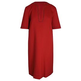 Bottega Veneta Perlenkleid aus roter Wolle Rot