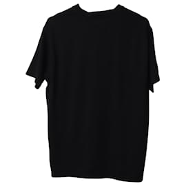 Burberry-Burberry TB Logo T-Shirt in Black Cotton-Black