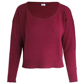 Kurzer Prada-Pullover aus burgunderroter Wolle Rot Bordeaux