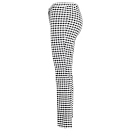 Theory-Theory Checked Trousers in Black & White Viscose-Other