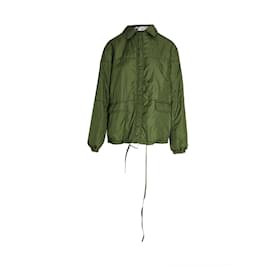 Marni-Marni Hooded Waterproof Jacket in Green Viscose-Green