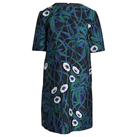 Marni-Marni Embroidered Shift Dress in Multicolor Viscose-Multiple colors