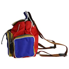 Marni-Marni Color Block Backpack in Multicolor Polyamide-Multiple colors