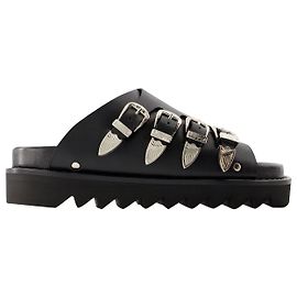 AJ1304 Sandals - Toga Pulla - Leather - Black Black