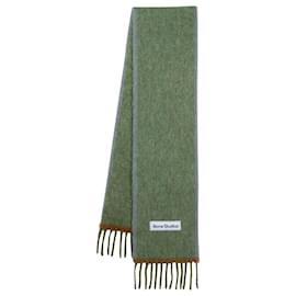 Lenço Vally Solid - Acne Studios - Lã - Verde Verde