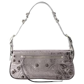 Balenciaga-Le Cagole Sling S Shoulder Bag - Balenciaga - Leather - Silver-Silvery,Metallic