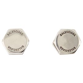Orecchini a vite Garage - Balenciaga - Argento - Argento Argento Metallico