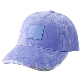 Boné Cunov Canvas Distressed - Acne Studios - Algodão - PowderBlue Azul