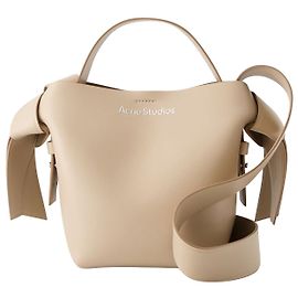 Musubi Mini R Crossbody - Acne Studios - Couro - Bege Marrom Bege