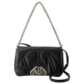Borsa piccola The Seal - Alexander Mcqueen - Pelle - Nera Nero