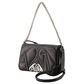 Alexander Mcqueen-Kleine Tasche „The Seal“ – Alexander McQueen – Leder – Schwarz-Schwarz