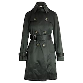 Michael Kors-Michael Michael Kors Double-Breasted Trench Coat in Olive Polyester-Green,Olive green