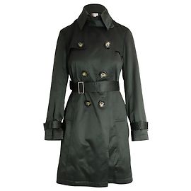 Michael Michael Kors gefütterter Trenchcoat aus olivgrünem Polyester Grün Olivgrün