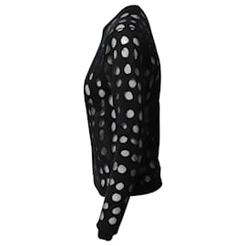 Acne-Acne Studios Ninah Dots Pullover aus schwarzer Baumwollmischung-Schwarz