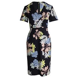 Robe fourreau à imprimé floral Erdem Lucinda en polyester multicolore Autre Imprimé python