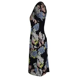 Erdem-Erdem Lucinda Floral Print Sheath Dress in Multicolor Polyester-Other,Python print