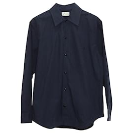 Acne-Acne Studios Button-Down-Hemd aus marineblauer Baumwolle-Marineblau