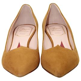 Roger Vivier-Roger Vivier I Love Vivier Pumps in Brown Suede-Brown