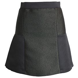 Sandro Paris Flared Skirt in Black Polyester Black