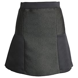 Sandro-Sandro Paris Flared Skirt in Black Polyester-Black