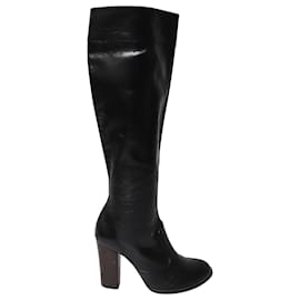 Marc Jacobs-Marc Jacobs ‘Marc Loves the Boot’ Knee-high boots in Black Leather-Black