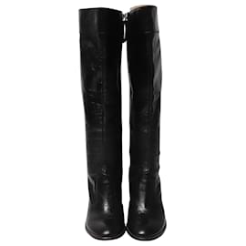 Marc Jacobs-Marc Jacobs ‘Marc Loves the Boot’ Knee-high boots in Black Leather-Black