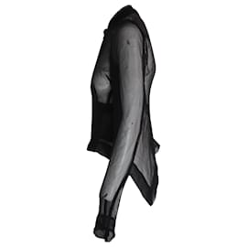 Rick Owens-Rick Owens - Naska Klaus - Bomber transparent en soie noire-Noir