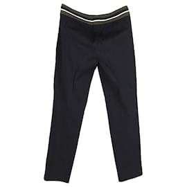 Prada-Pantalon Prada en coton noir-Noir