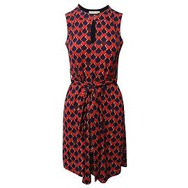 Tory Burch Printed Mid-length Dress in Multicolor Polyester Other