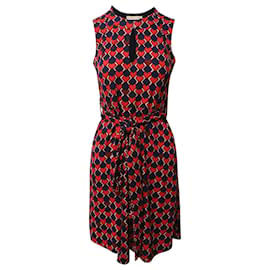 Tory Burch-Tory Burch Printed Mid-length Dress in Multicolor Polyester-Other