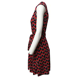 Tory Burch-Tory Burch Printed Mid-length Dress in Multicolor Polyester-Other