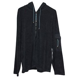 Giacca con cappuccio Loewe in cotone blu navy Blu Blu navy