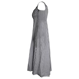 A.L.C-a.l.C. Arsenio Off The Shoulder Striped Poplin Midi Dress in White Cotton-Other