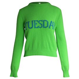 Pull Alberta Ferretti Tuesday en laine verte Vert