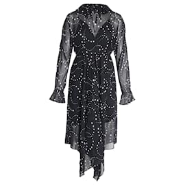 Maje-Maje-Kleid mit Sternenmuster aus schwarzem Polyester-Schwarz