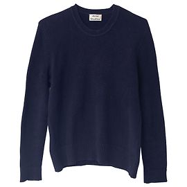 Suéter de malha de manga comprida Acne Studios em algodão azul marinho Azul marinho