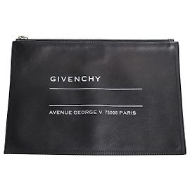 Custodia per indirizzo Givenchy in pelle nera Nero