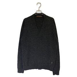 ***LOUIS VUITTON (Louis Vuitton)  V-AUSSCHNITT STRICK Grau