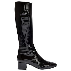 Carel Malaga-Stiefel aus schwarzem Lackleder Schwarz