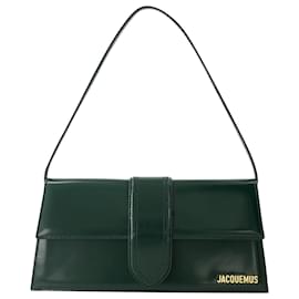 Jacquemus-Le Bambino Long Bag - Jacquemus - Leather - Dark Green-Green